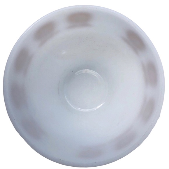 Vintage Federal Glass Mixing Bowl Milk Glass Mod Retro - Picture 4 of 6